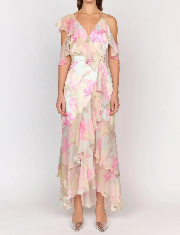 Feminine and fashionable clothing for every wardrobe   Anabelle Maxi Dress In Waterlily Pink