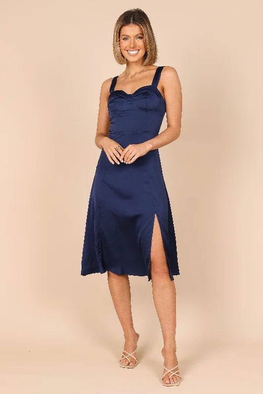 Summer-ready fashion for stylish women   Siobhan Midi Dress - Navy