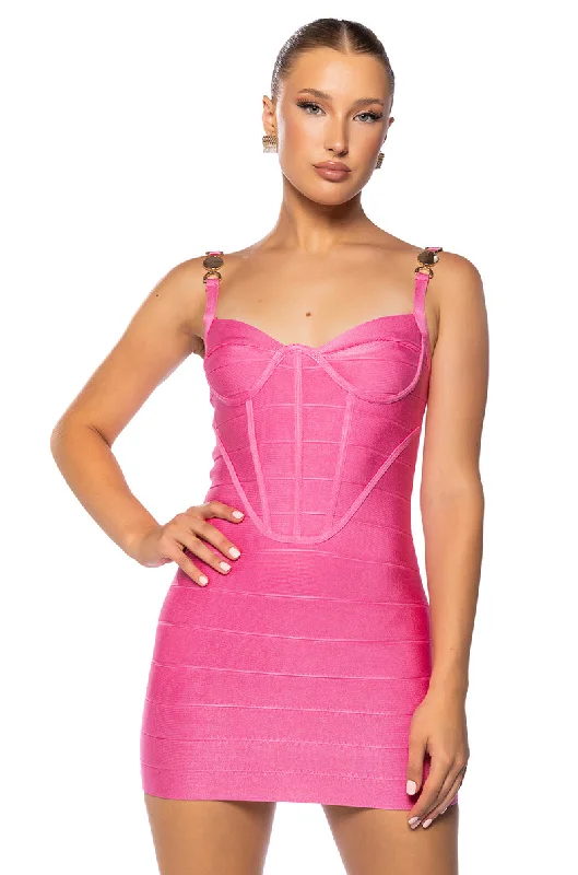 Trendsetting women’s clothing for fashion lovers   QUINN BANDAGE MINI DRESS