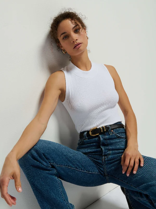 Create a timeless wardrobe with fashionable pieces   Joan Tank - White