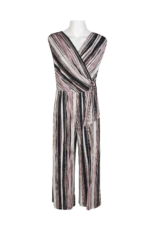 Connected Apparel Multi Print Jumpsuit