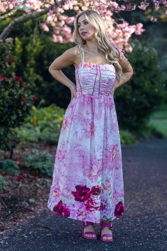 Dion Dress Pink Floral