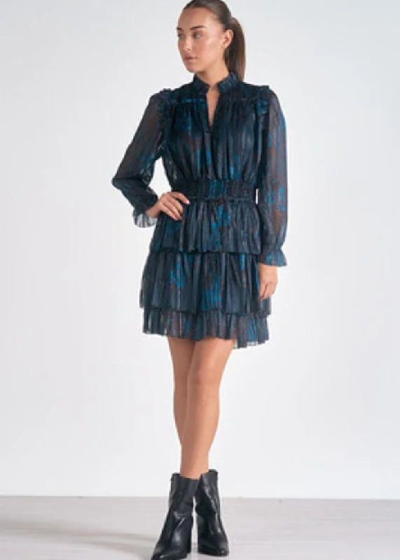 Elan Luxenburg Mini Dress - Blue