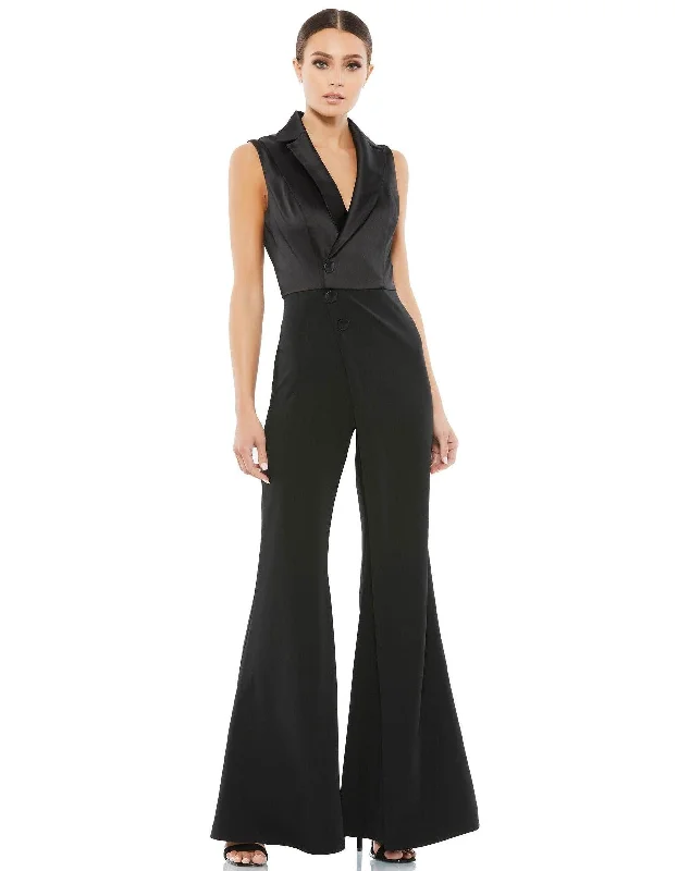 Mac Duggal 26603 Long Formal Tuxedo Jumpsuit