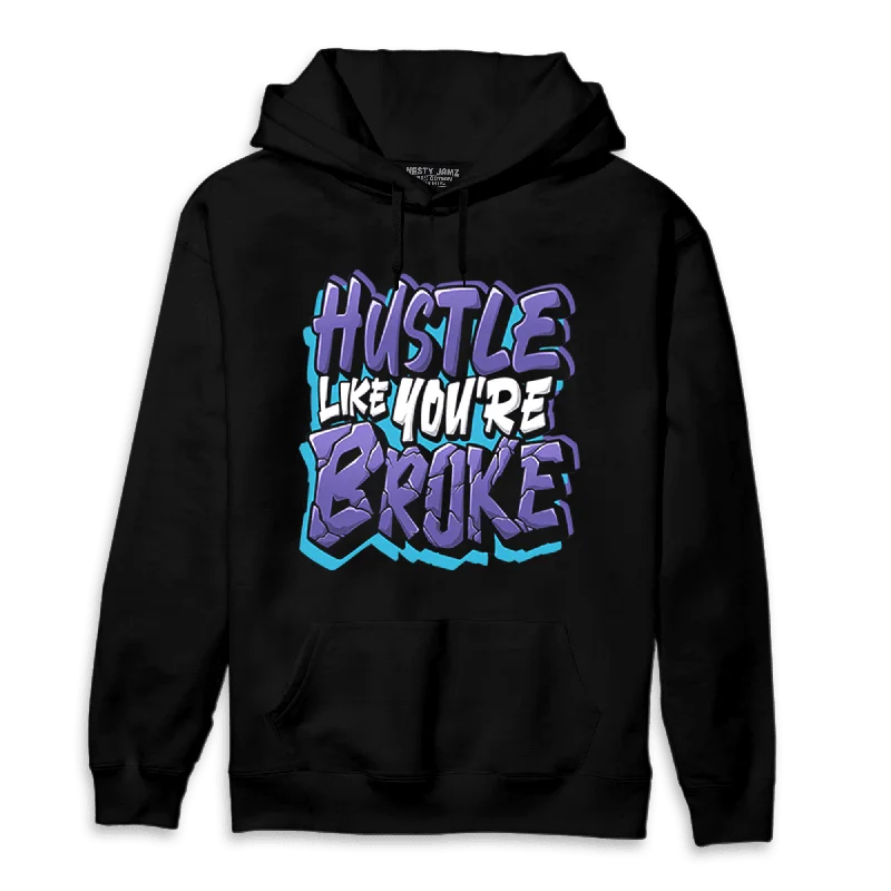 NastyJamz Aqua 6s Hoodie Match Hustle Like Broke