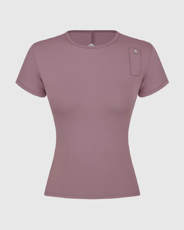 Dusty Pink Charm Pocket Baby Tee