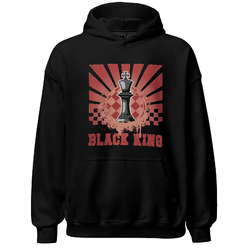 NastyJamz Dune Red 13s Hoodie Match Black King Collection