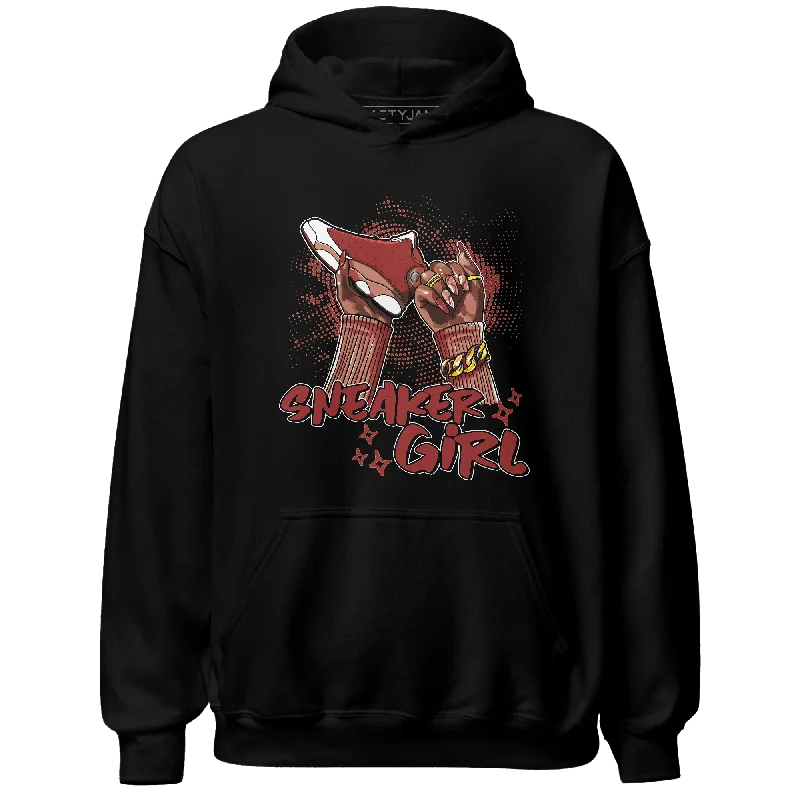 NastyJamz Dune Red 13s Hoodie Match Sneaker Girl Nail