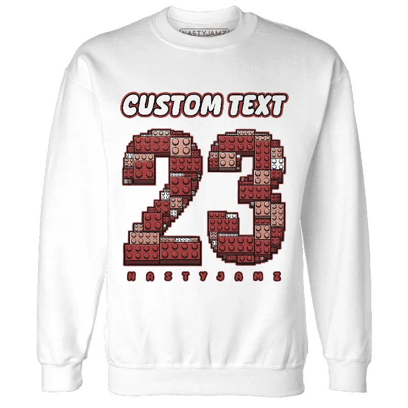 NastyJamz Dune Red 13s Sweatshirt Match Number 23 Custom Text