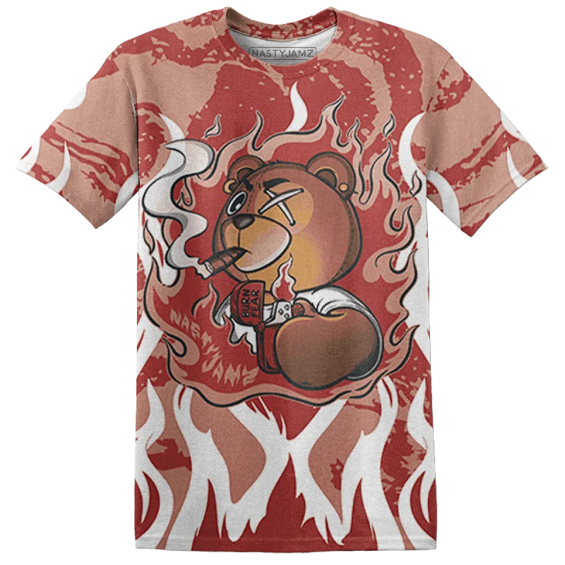 NastyJamz Dune Red 13s T Shirt Match BER Burn Fear 3D All-Over Print