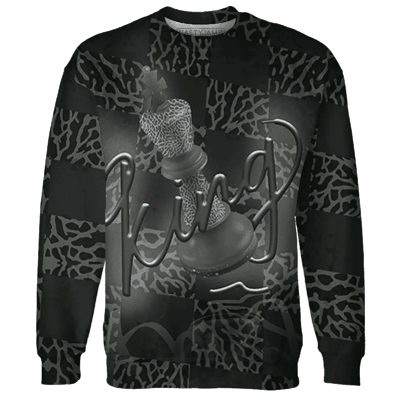 NastyJamz Fear Pack 3s Sweatshirt Match Black King 3D