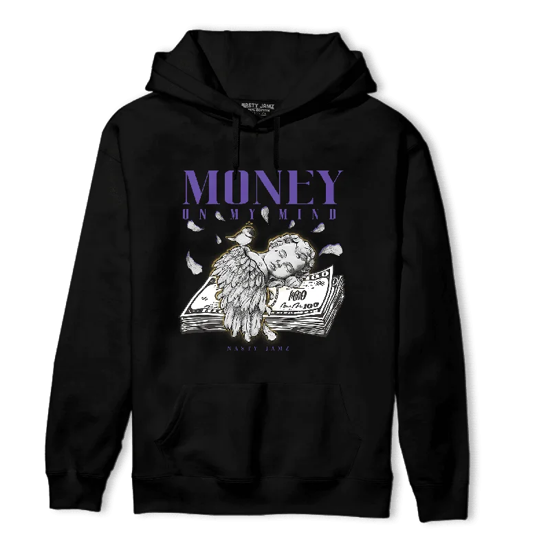 NastyJamz Field Purple 12s Hoodie Match Money On My Mind Angel