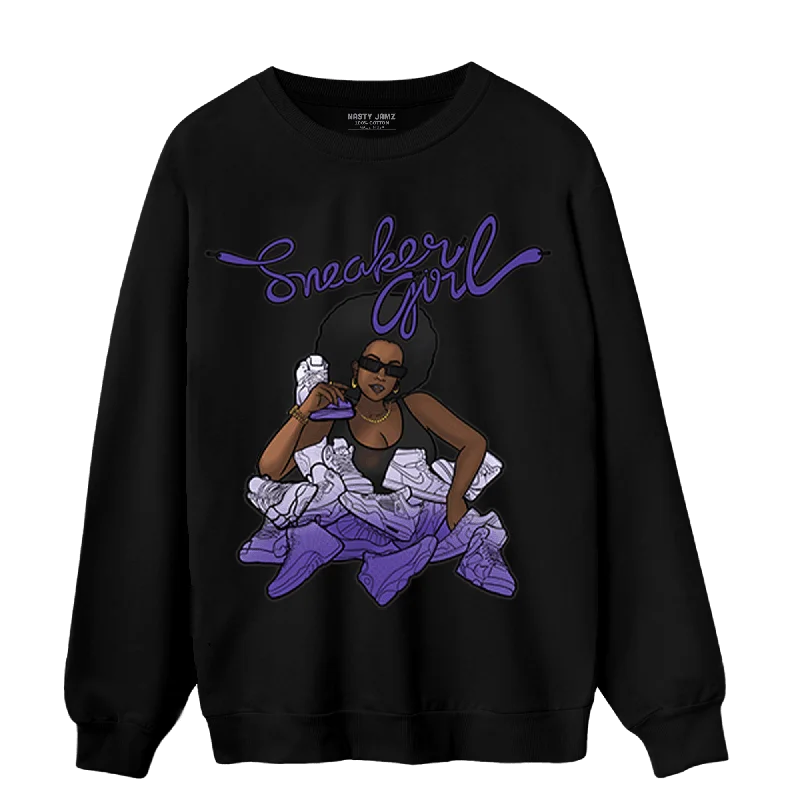 NastyJamz Field Purple 12s Sweatshirt Match Sneaker Girl