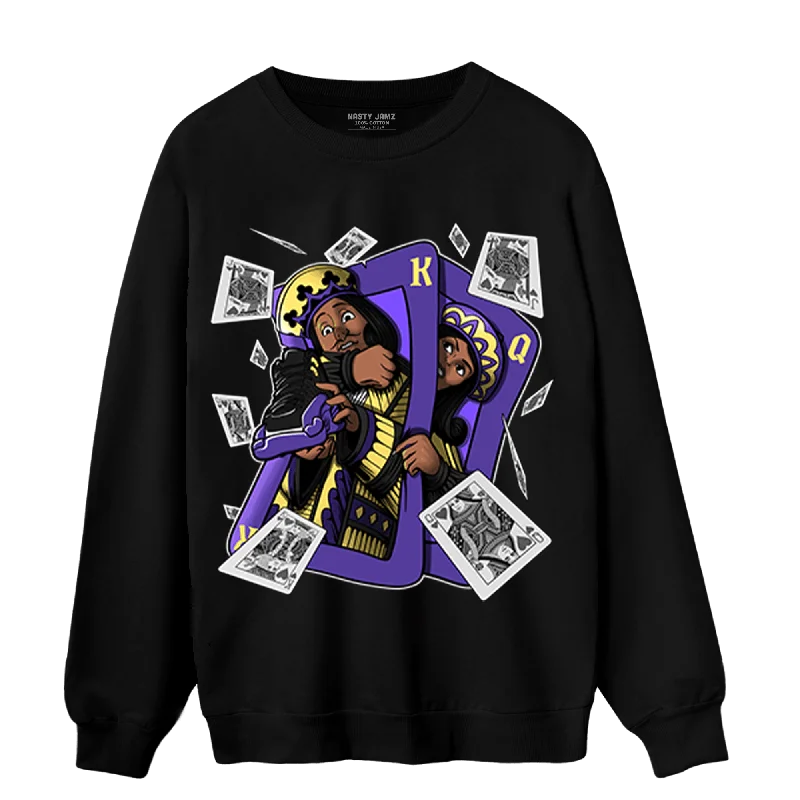 NastyJamz Field Purple 12s Sweatshirt Match Sneaker Playing Card