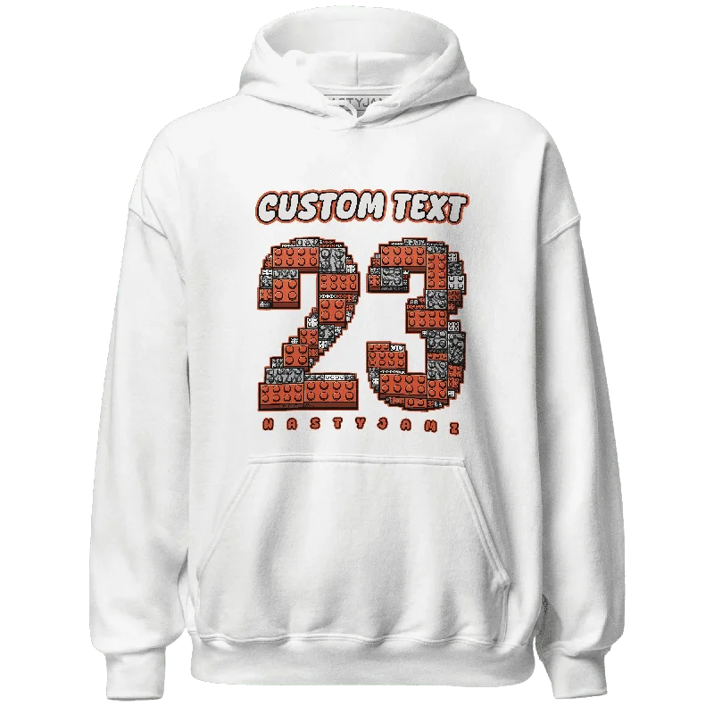 NastyJamz Georgia Peach 3s Hoodie Match Number 23 Custom Text