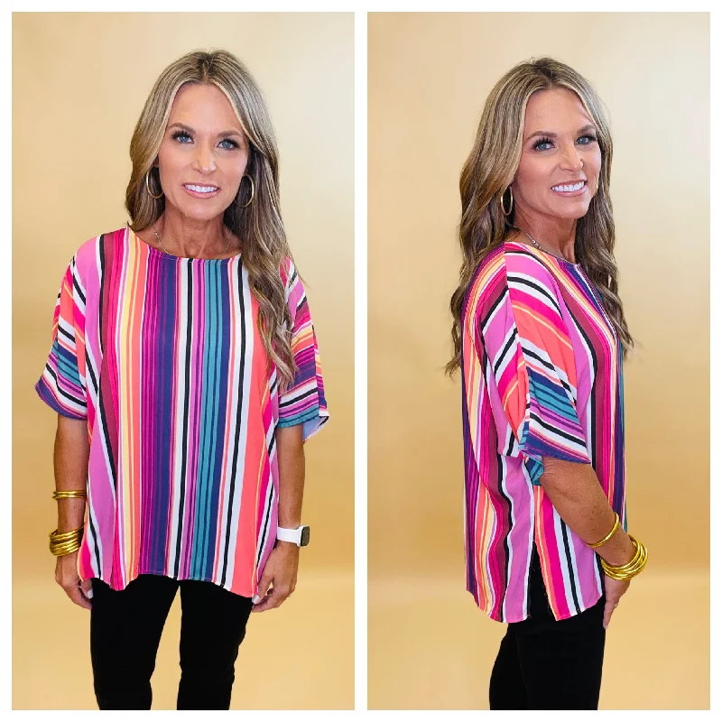 Good Impression Stripe Top--FLASH SALE