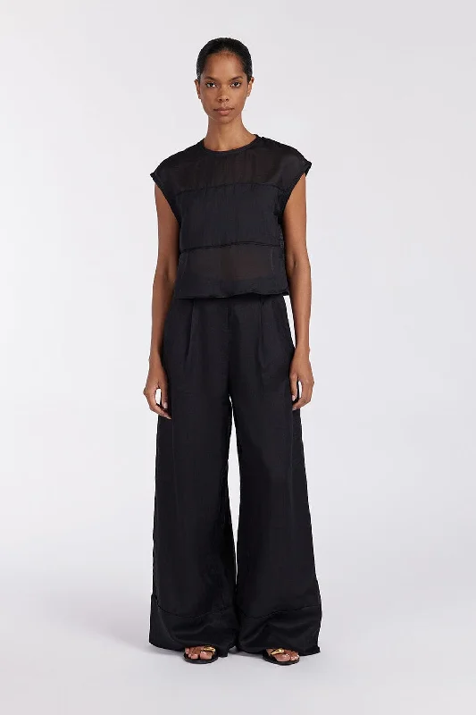 KAI BLACK RAMIE RESORT PANT