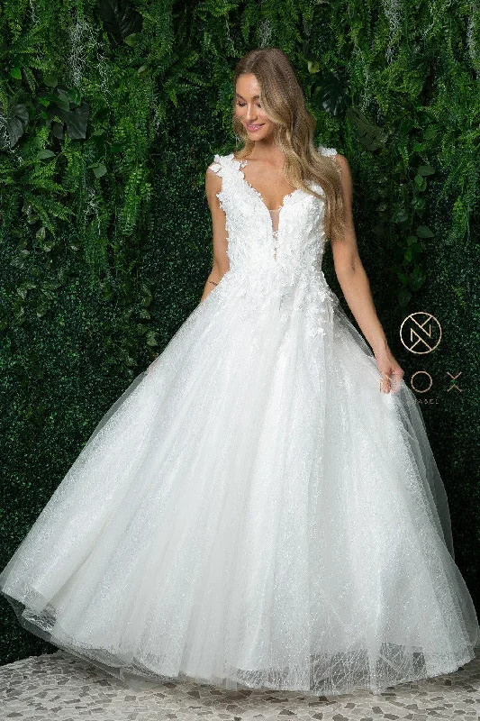 Long Sleeveless Wedding Dress JR930