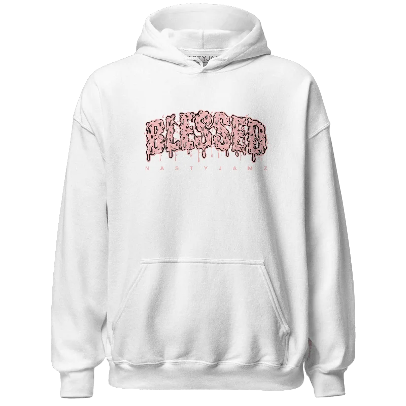 NastyJamz Low Legend Pink 11s Hoodie Match Blessed Text