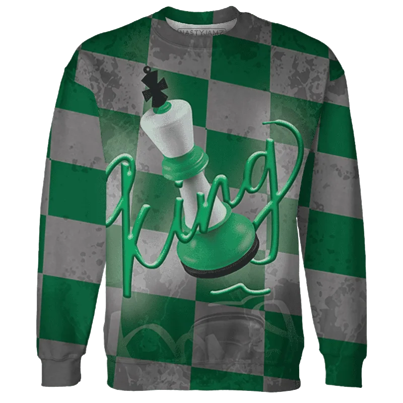 NastyJamz Lucky Green 5s Sweatshirt Match Black King 3D