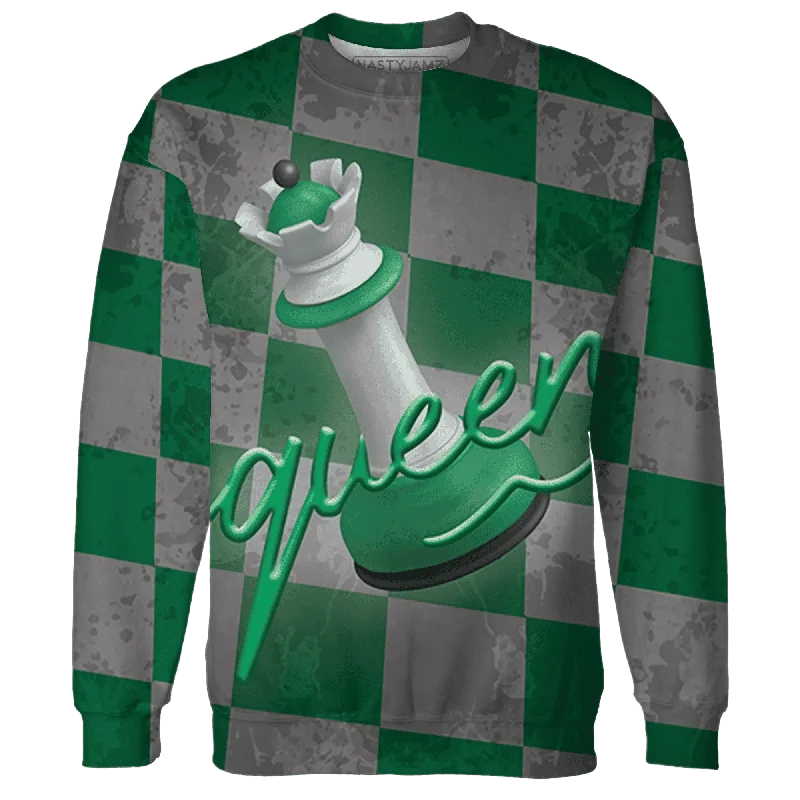 NastyJamz Lucky Green 5s Sweatshirt Match Black Queen 3D