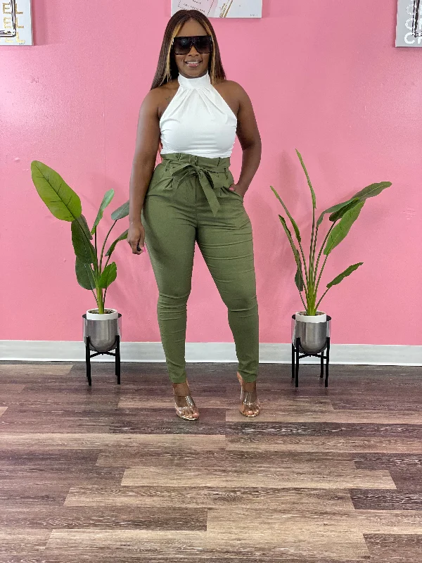 Luxe Diva Pants up to 3XL (Olive)