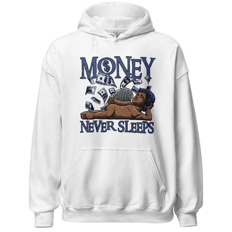 NastyJamz Midnight Navy 5s Hoodie Match Money Never Sleeps