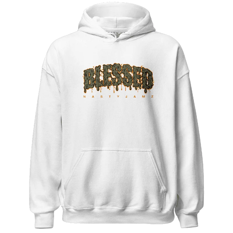 NastyJamz Olive 5s Hoodie Match Blessed Text