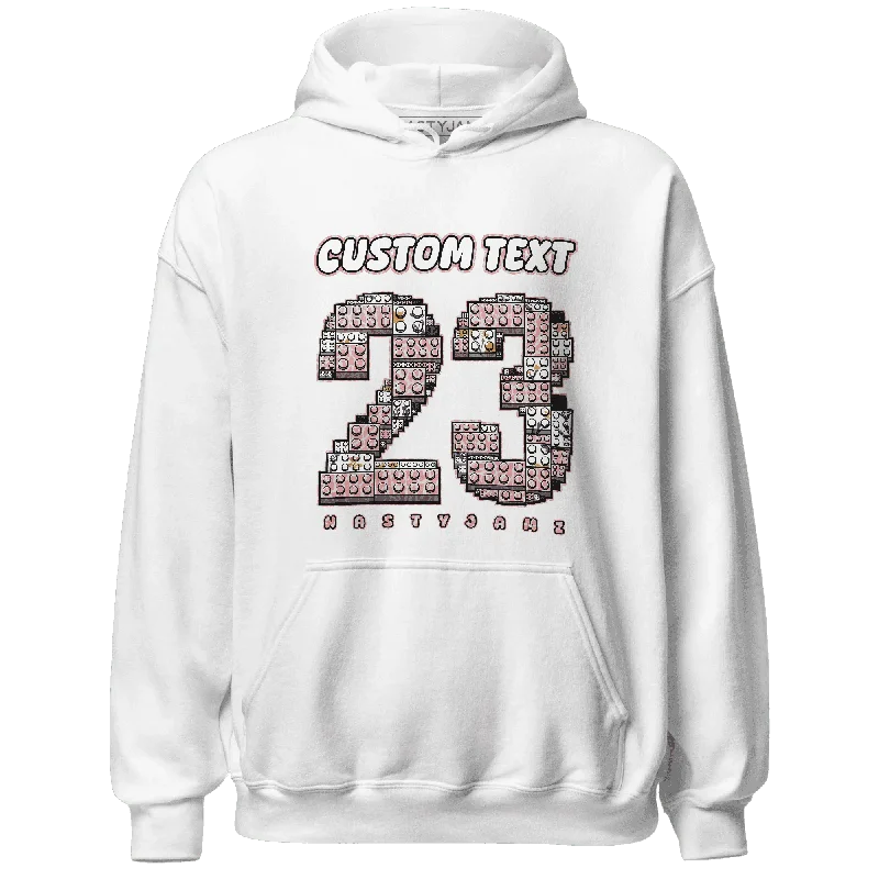 NastyJamz Red Stardust 3s Hoodie Match Number 23 Custom Text