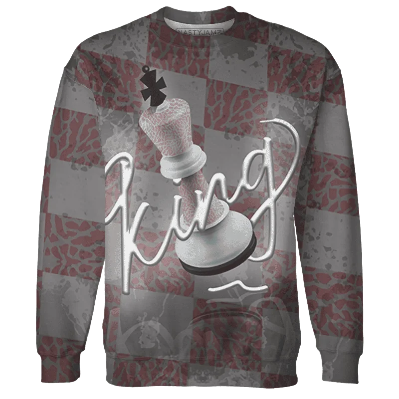 NastyJamz Red Stardust 3s Sweatshirt Match Black King 3D