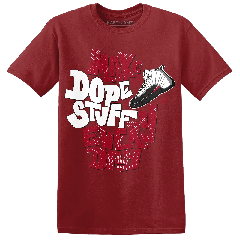 NastyJamz Retro Red Taxi 12s T Shirt Match Dope Sneaker