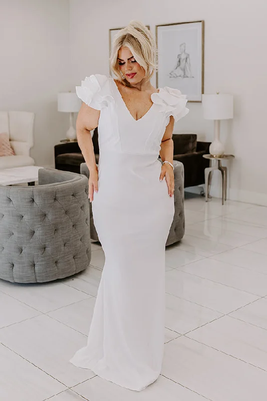 The Lindsey Ruffle Maxi Dress Curves