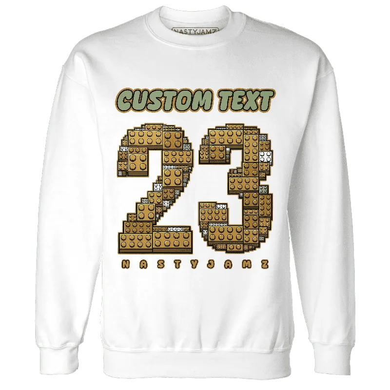 NastyJamz Wheat 13s Sweatshirt Match Number 23 Custom Text