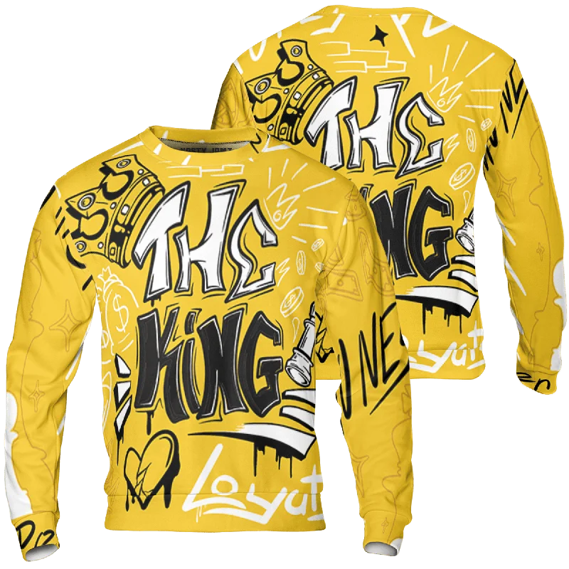 NastyJamz Yellow Ochre 6s Sweatshirt Match The King 3D All-Over Print Graffiti