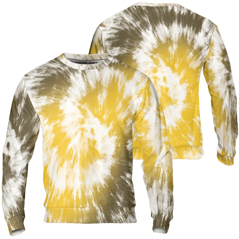 NastyJamz Yellow Ochre 6s Sweatshirt Match Tye Dye 3D All-Over Print Spiral