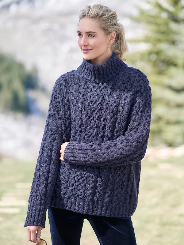 Burmesa Cashmere Turtleneck Sweater