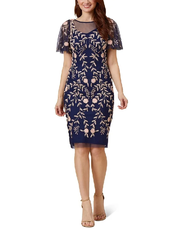 Effortlessly stylish outfits for the modern woman   Adrianna Papell Beaded Short Dress
