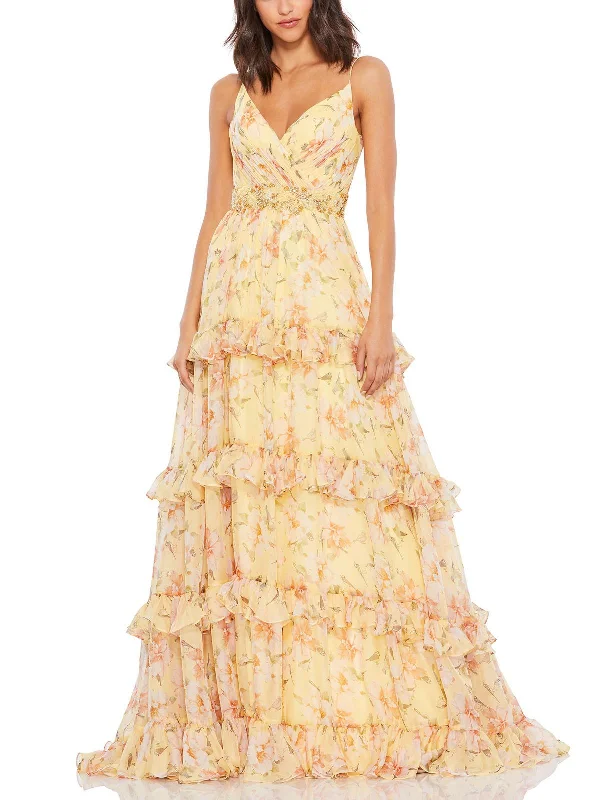 Curated collections for modern, fashionable women   Womens Chiffon Embellished Evening Dress