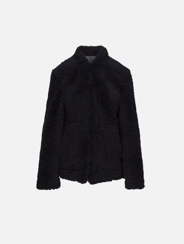 Cinched Shearling Jacket