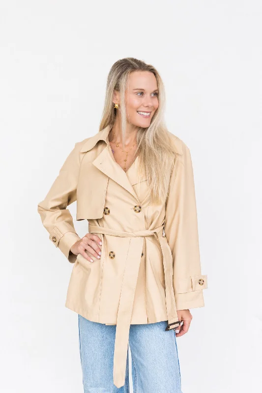 MONICA SHORT TRENCH COAT