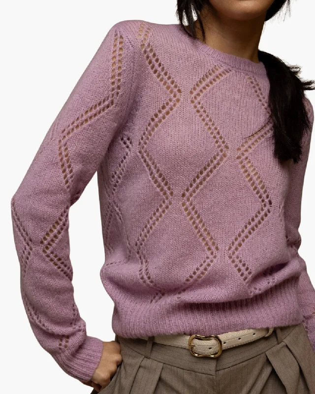 VIVIENNE CASHMERE CREW IN LILAC