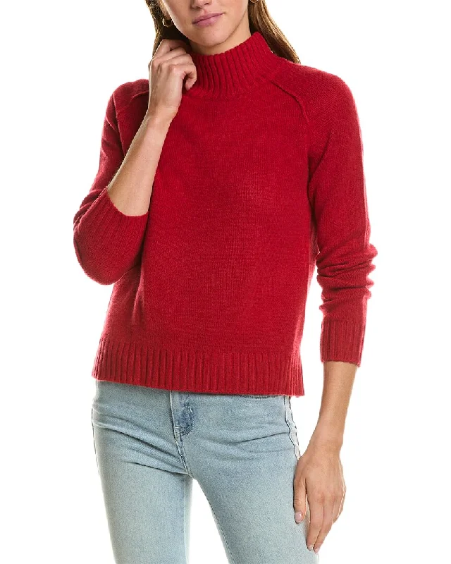 Effortlessly chic outfits for the modern woman   Hannah Rose Turtleneck Wool & Cashmere-Blend Sweater