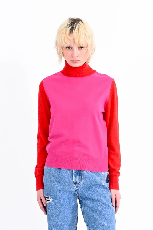 Effortlessly chic fashion for today’s woman   Lili Sidonio Coloured Block Knitted Sweater
